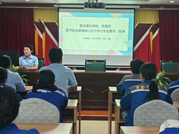 新疆黄金盾保安服务有限公司组织开展安全专题培训