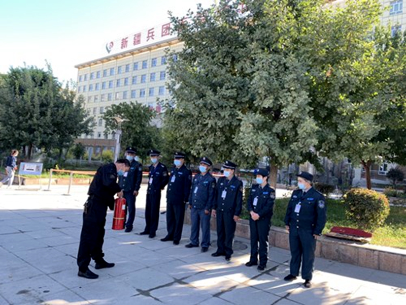 新疆黄金盾保安服务有限公司乌鲁木齐分公司开展节前消防技能培训