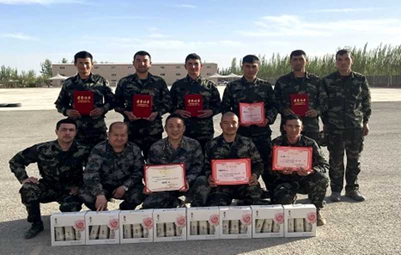 喀什爱克威保安公司参加喀什地区消防比武竞赛夺冠