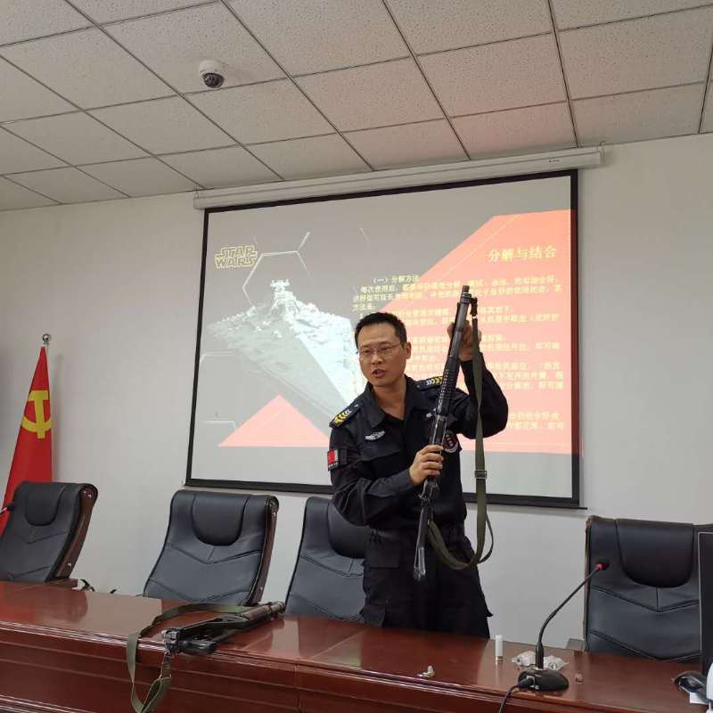 博州金盾押运公司组织开展枪械使用技能培训